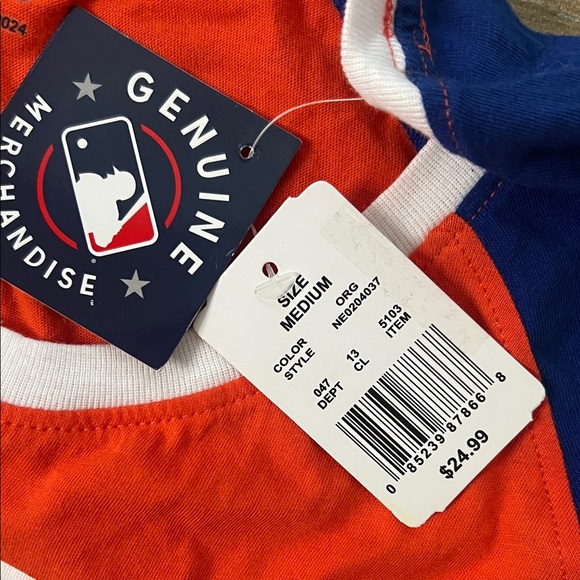 Genuine Merchandise New York Mets Orange and Blue Tee - Picture 2 of 3